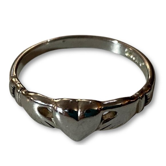 Avon Jewelry - Avon Silver Claddagh Ring Size 7.5 Ireland Love Loyalty Friendship